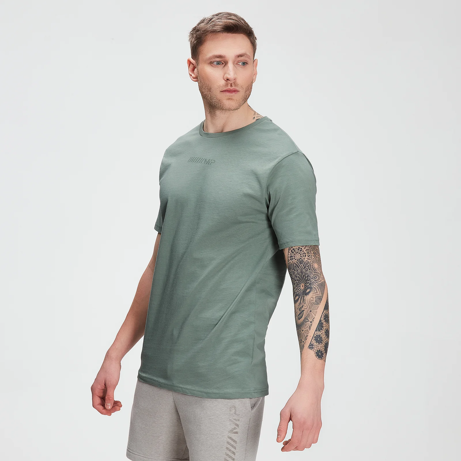MP Men's Tonal Graphic Short Sleeve T-shirt – Washed Green - XXS kép 1