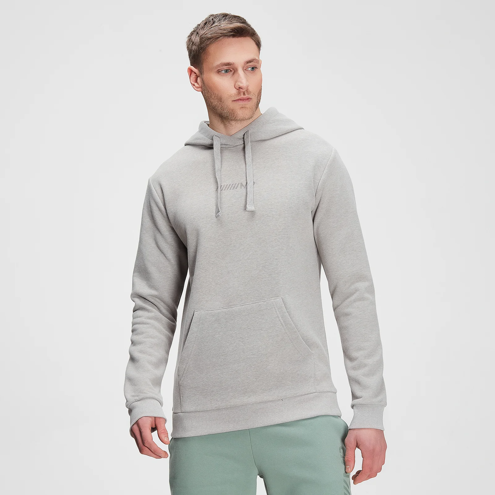 MP Men's Tonal Graphic Hoodie – Storm Grey Marl - XXS kép 1