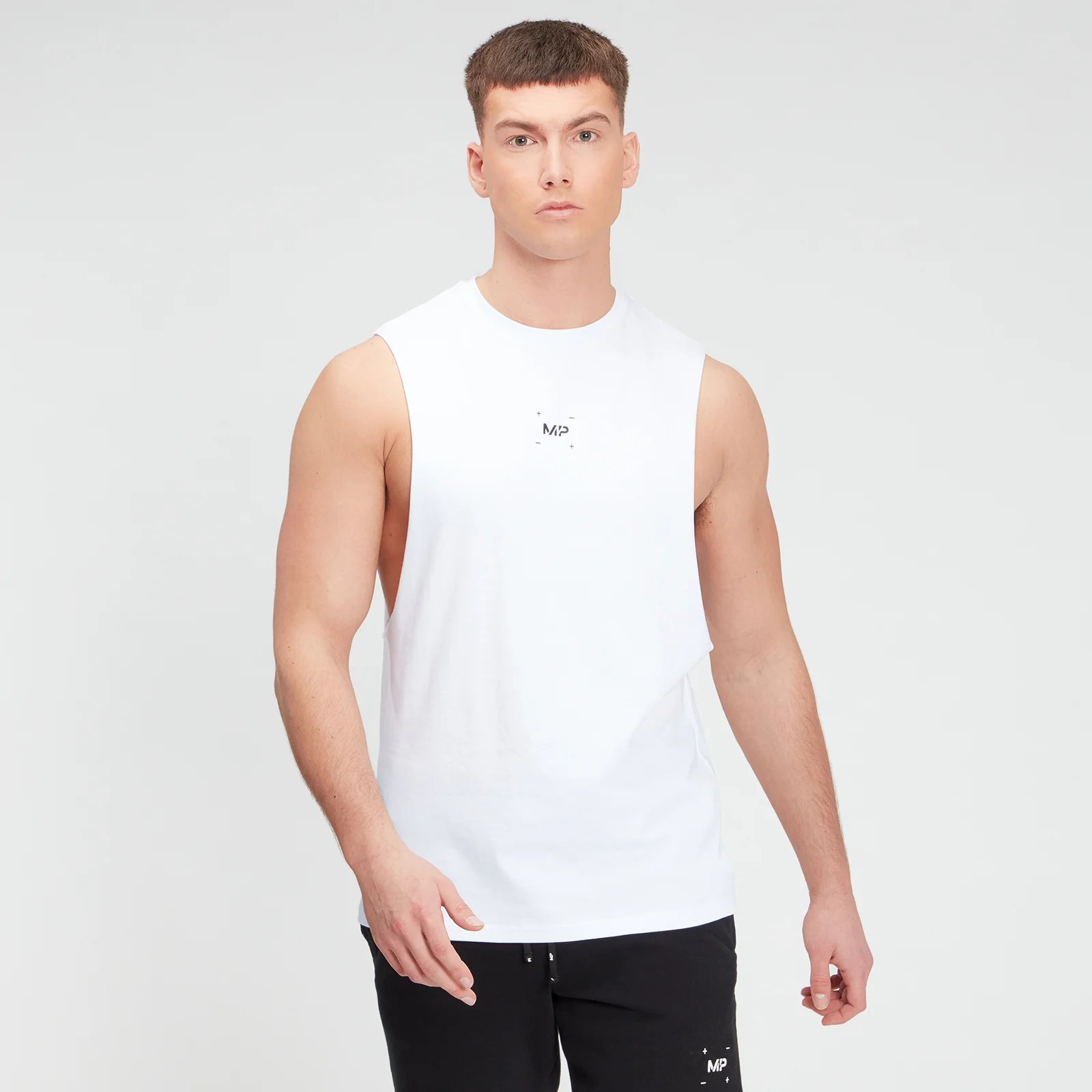 MP Men's Central Graphic Tank - White - XXS kép 1