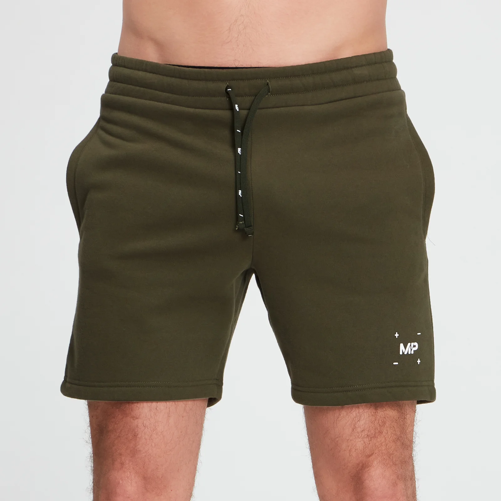 MP Men's Central Graphic Shorts - Dark Olive - XXS kép 1