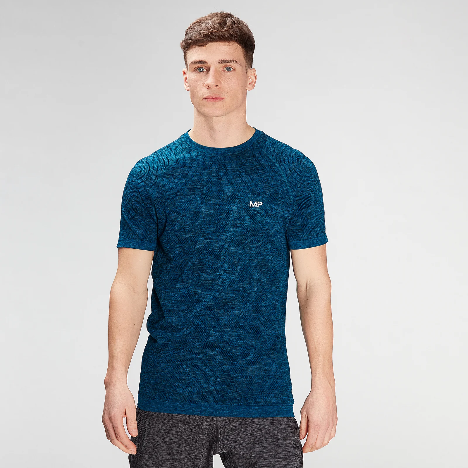 MP Men's Essential Seamless Graphic Short Sleeve T-Shirt- Aqua - XXS kép 1