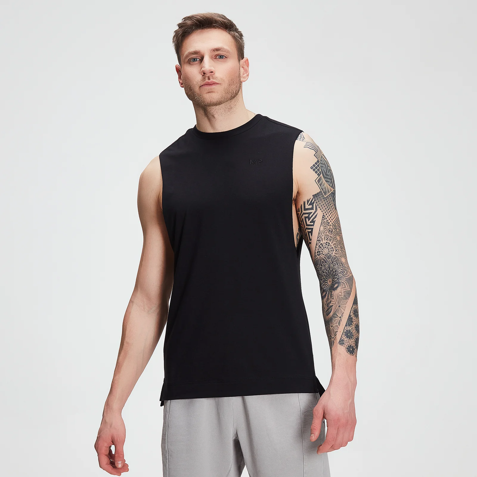 MP Férfi Training drirelease® Drop Armhole Tank Trikó - Fekete - XXS kép 1