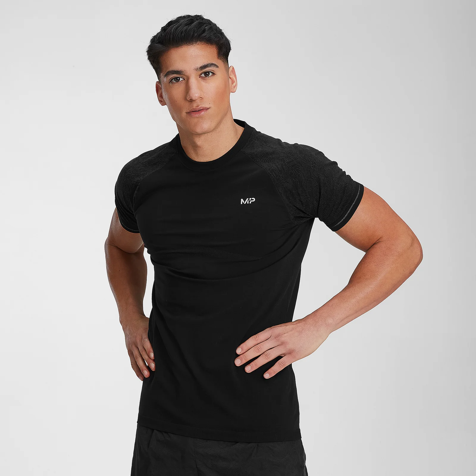 MP Men's Velocity Short Sleeve T-Shirt- Black - XS kép 1