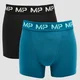 MP Limitált kiadású Impact Essentials férfi boxeralsó (2 db) – Fekete/Pávakék
