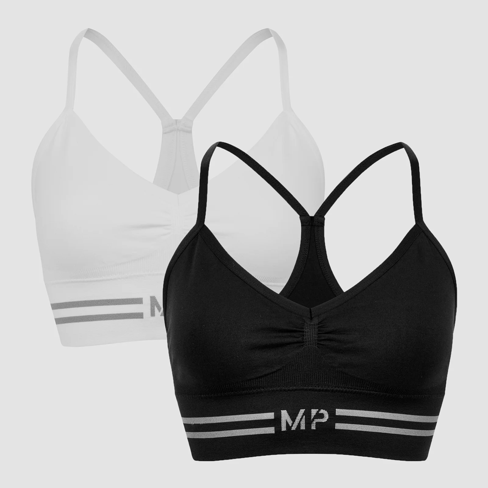 MP Women's Seamless Bralette - Black/White (2 Pack) - XXS kép 1