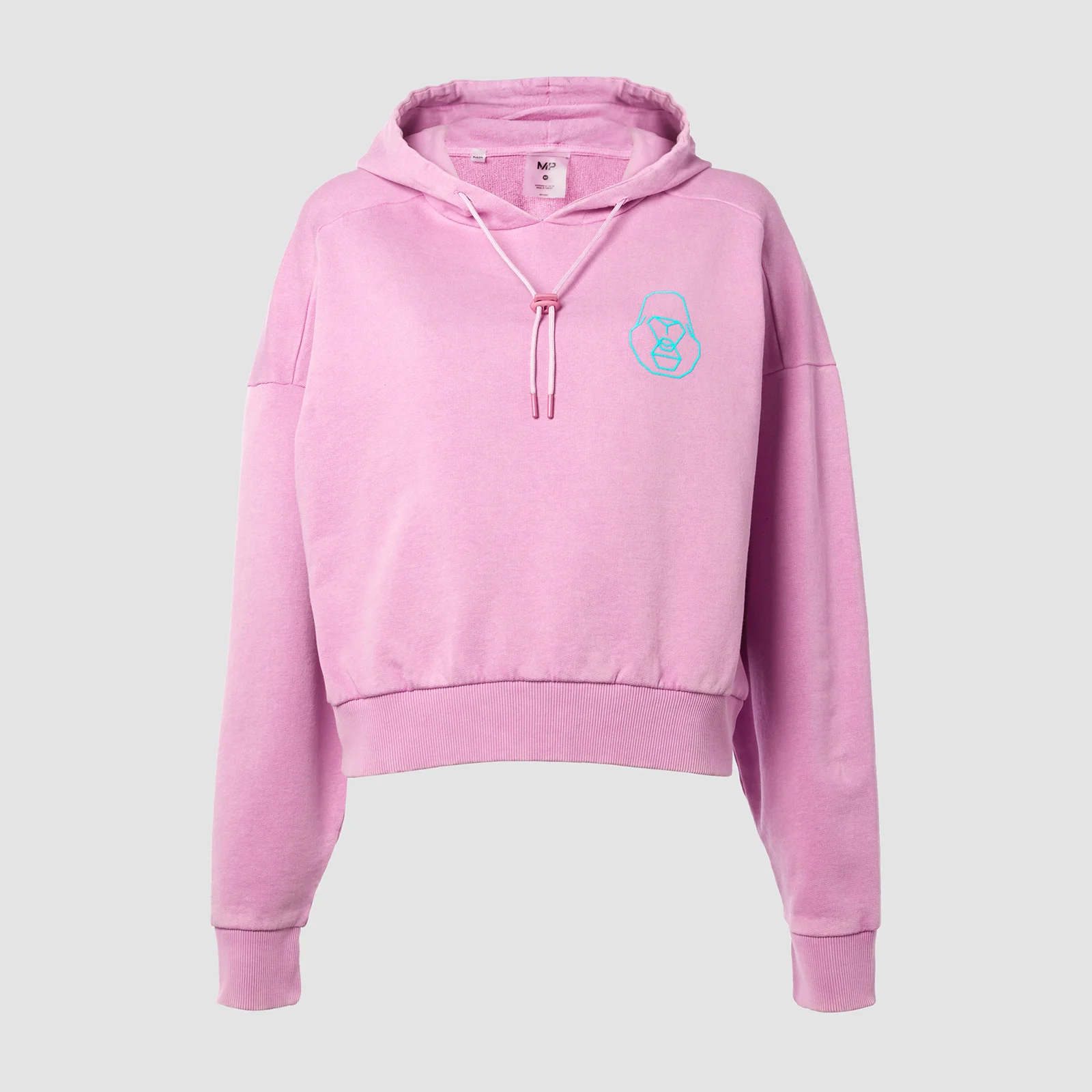 MP X Zack George Women's Washed Crop Hoodie - Pink Lavender - XXS kép 1