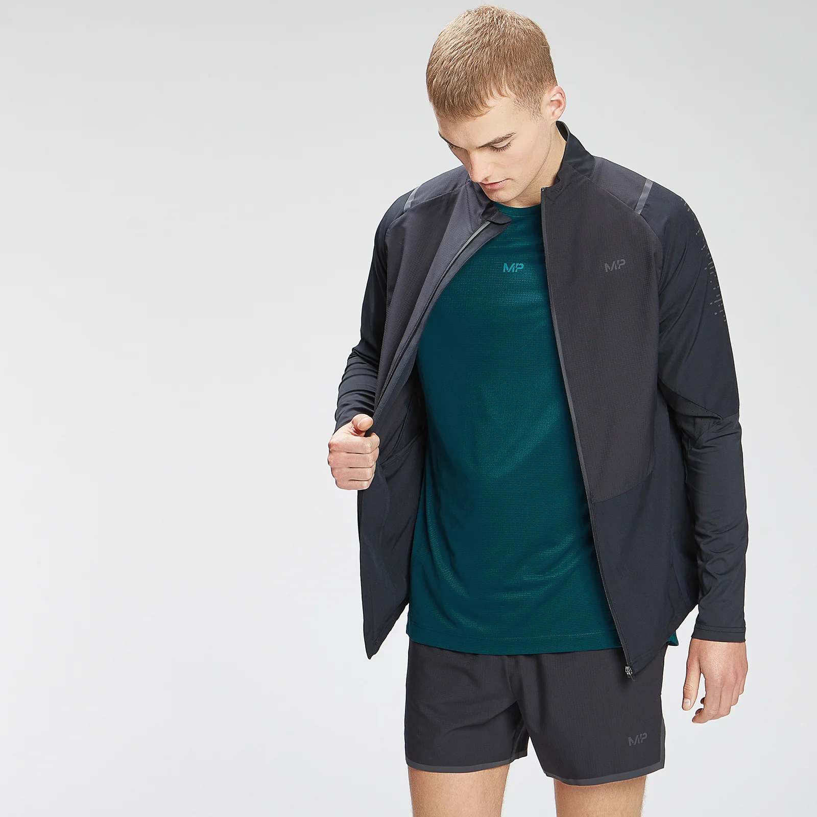 MP Férfi Velocity Track Top - Fekete - XXS kép 1