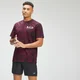 MP Férfi Adapt Batikolt Oversized Póló - Fekete/Vörös