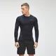 MP Tempo Seamless hosszú ujjú férfi felső – Fekete