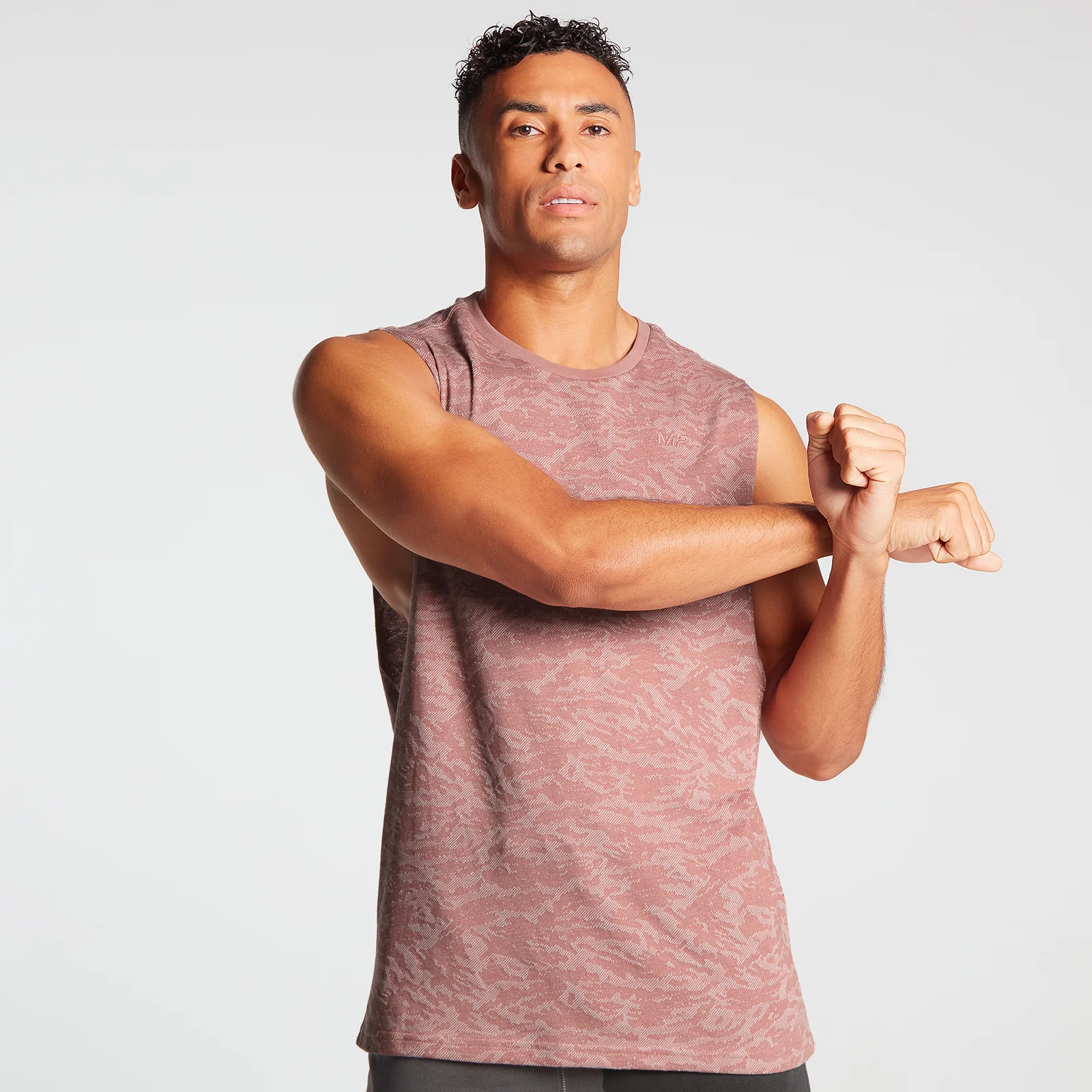 MP Férfi Training Camo Tank Top Trikó - Dust Pink - XXS kép 1