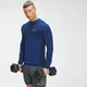 MP Férfi Essential Seamless hosszú ujjú felső - Intense Blue Marl