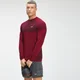 MP Férfi Essential Seamless hosszú ujjú felső - Wine Marl