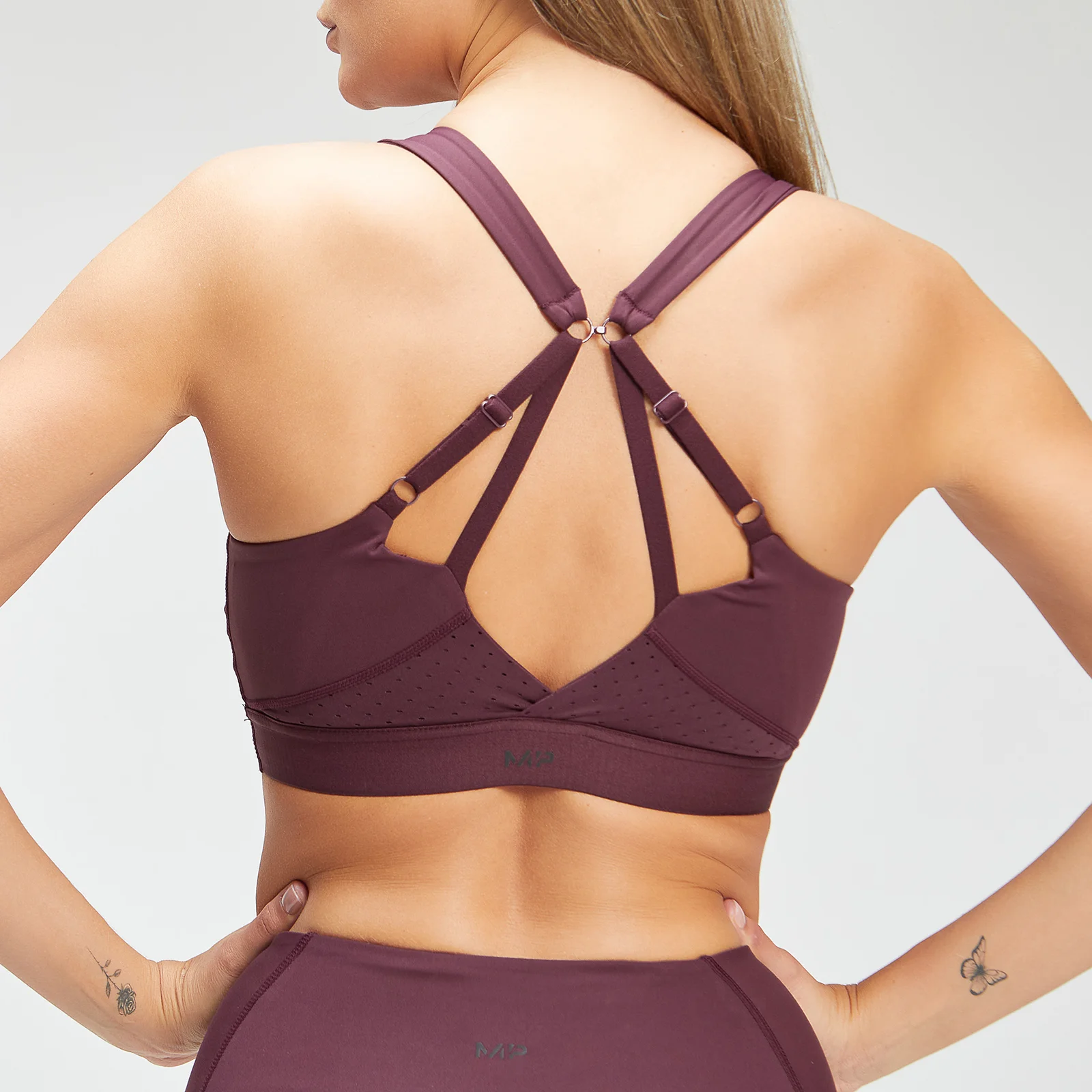 MP Női Power Ultra sportmelltartó - Port/fekete - XXS kép 1