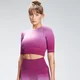 MP Női Velocity Seamless Crop Top - Sötét Pink