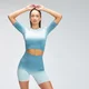 MP Női Velocity Seamless Crop Top - Óceánkék