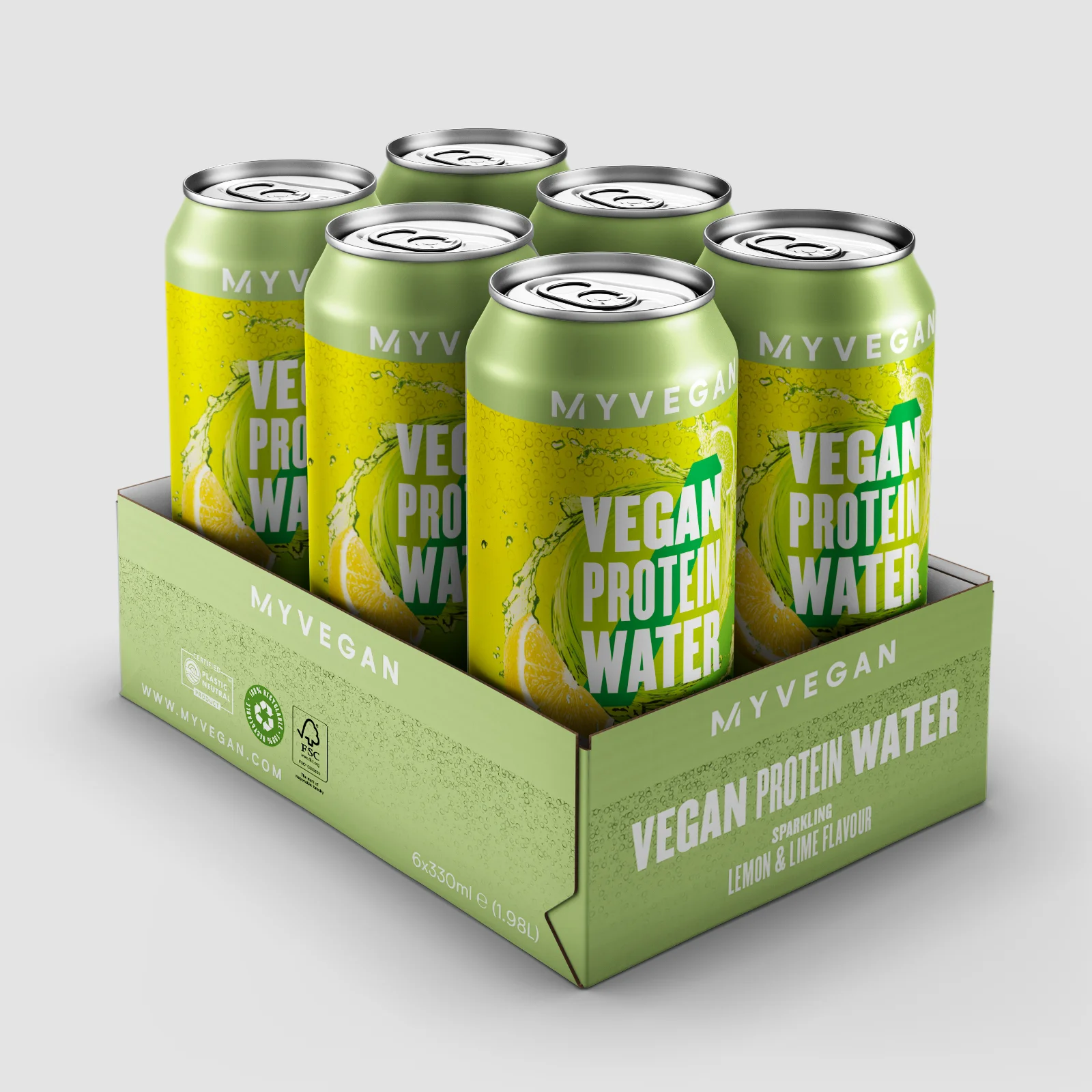 Vegán Sparkling Protein Water - Lemon Lime kép 1