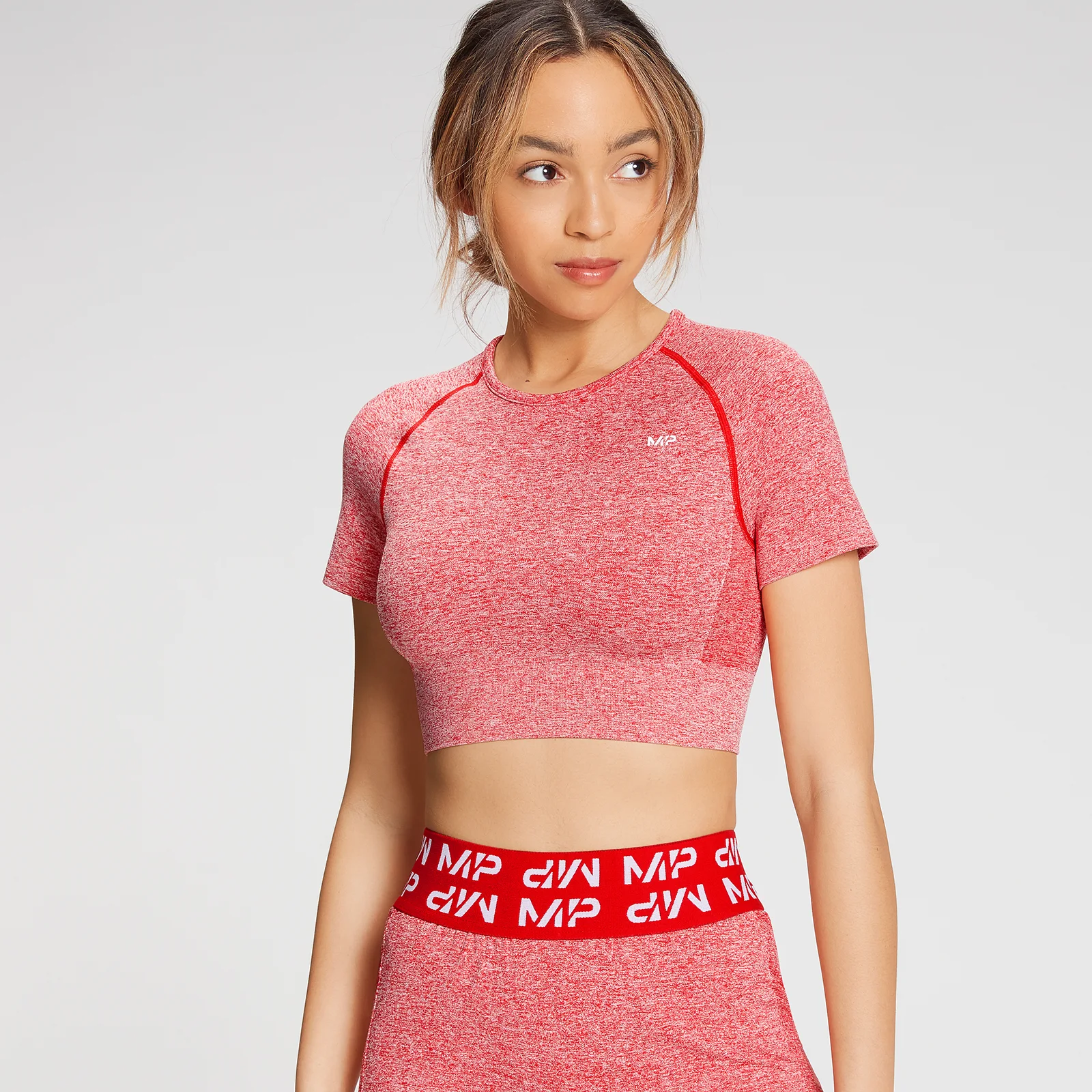 MP Női Curve Crop rövid ujjú póló - Danger - XS kép 1