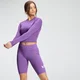 MP Női Essentials Training Dry Tech hosszú ujjú Crop Top - Mély lila