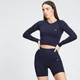 MP Női Shape Seamless Hosszú ujjú felső - Navy kék