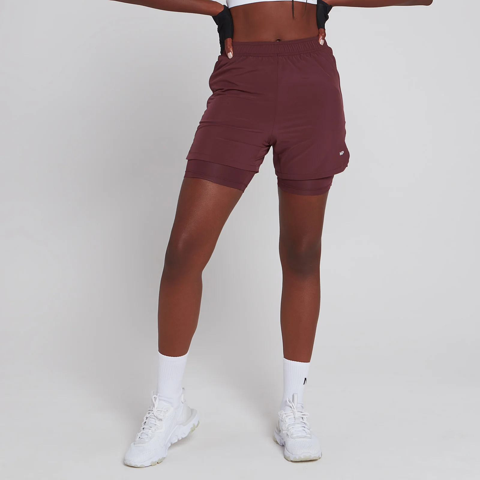 MP Women's 2 IN 1 Training Jersey Short - Port - XXS kép 1