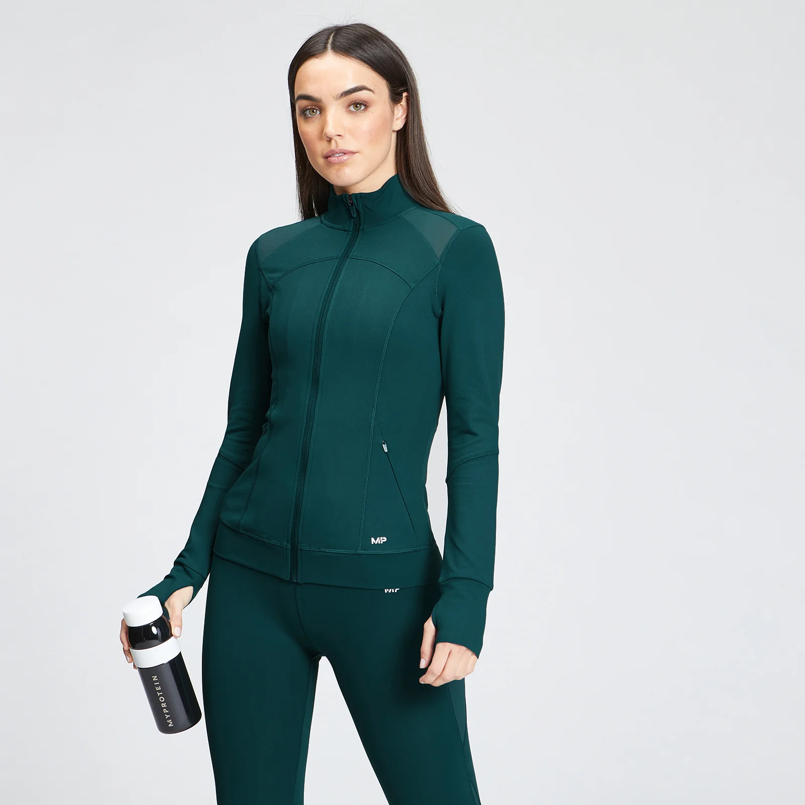 MP női Power Mesh Slim Fit kabát - Deep Teal - XXS kép 1