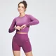 MP Női Shape Seamless Hosszú Ujjú Crop Top - Orchidea