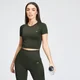 MP Női Shape Seamless Crop Top - Sötétzöld