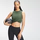 MP Női Training Energy Crop Top Trikó - Sötétzöld