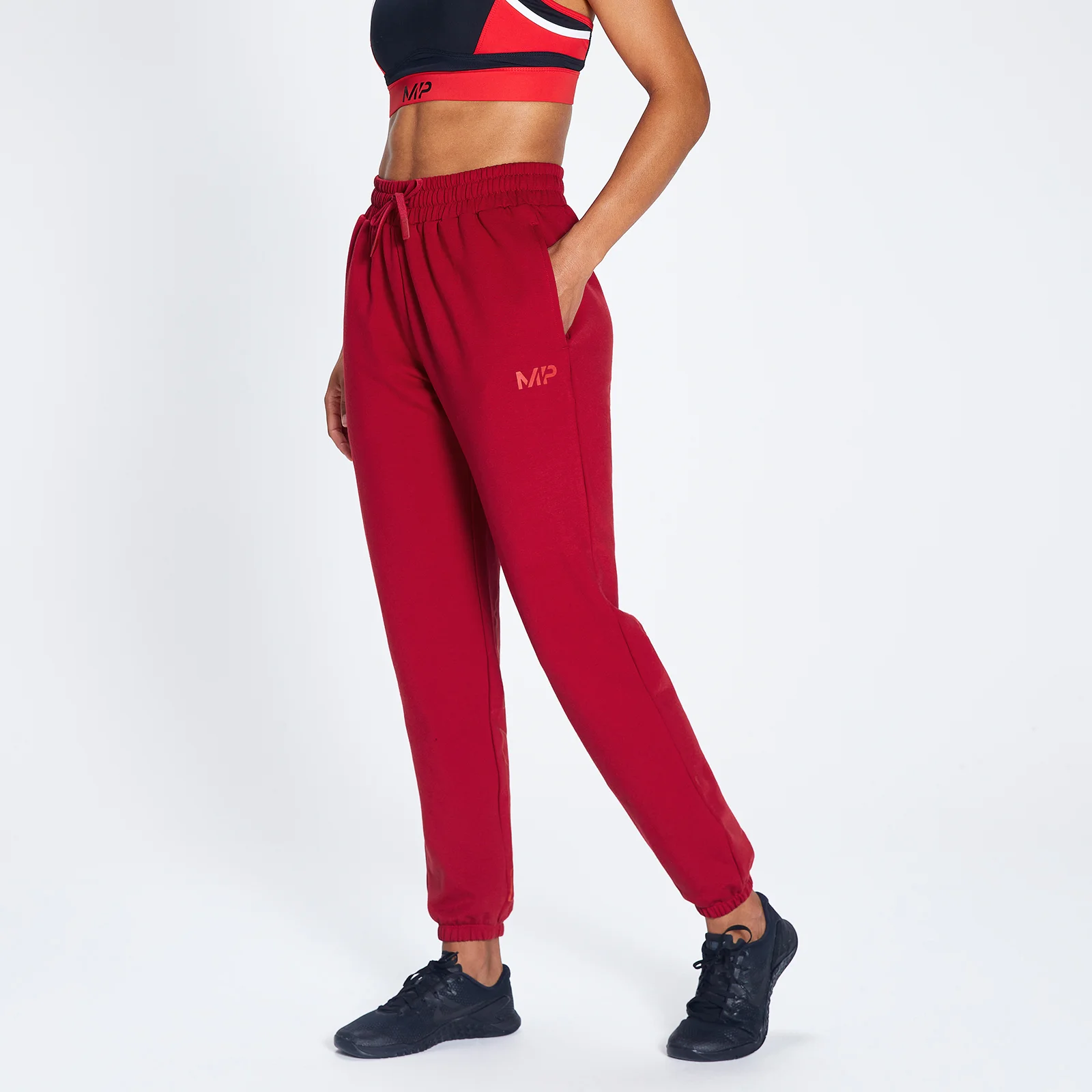 MP Women's Engage Bold Graphic Joggers - Wine/Black - XXS kép 1