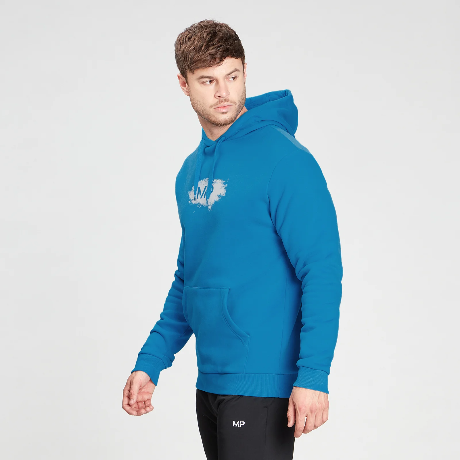 MP Men's Chalk Graphic Hoodie - Aqua - XXS kép 1