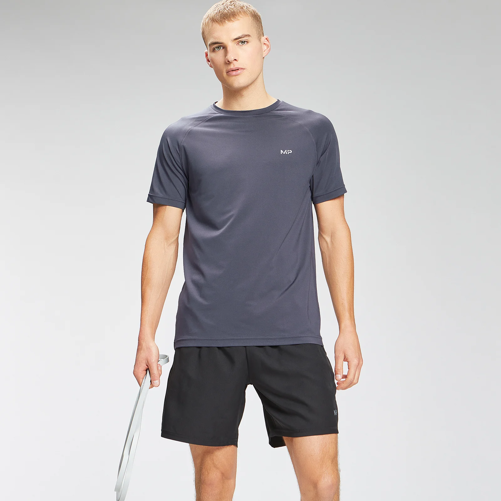 MP Men's Repeat Graphic Training Short Sleeve T-Shirt - Graphite - XXS kép 1