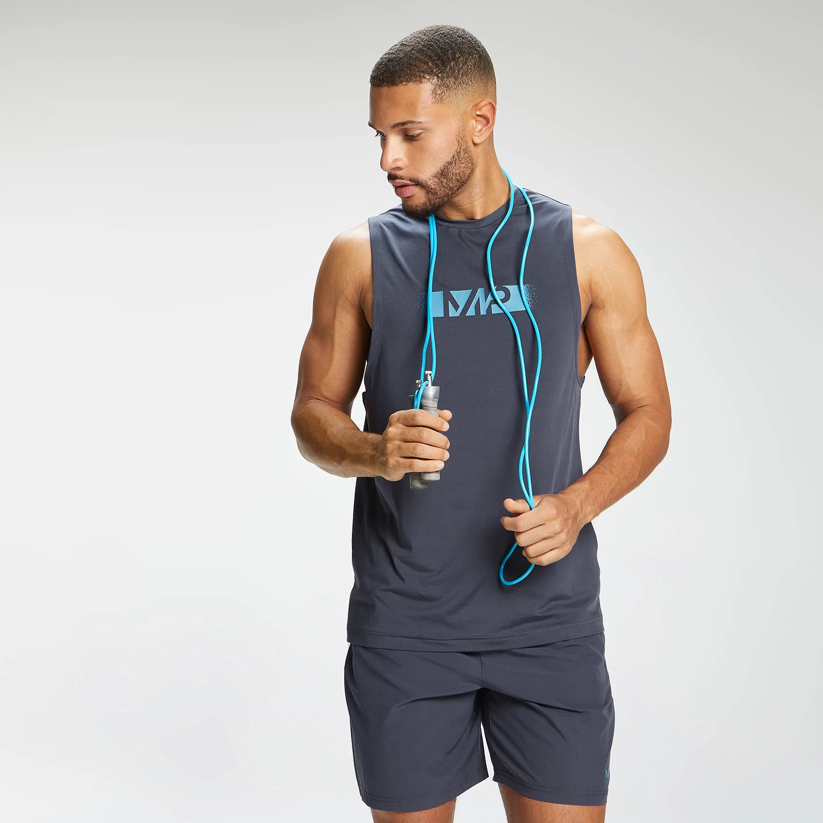MP Férfi Graffiti grafikus tréning tank top - grafit - XXS kép 1