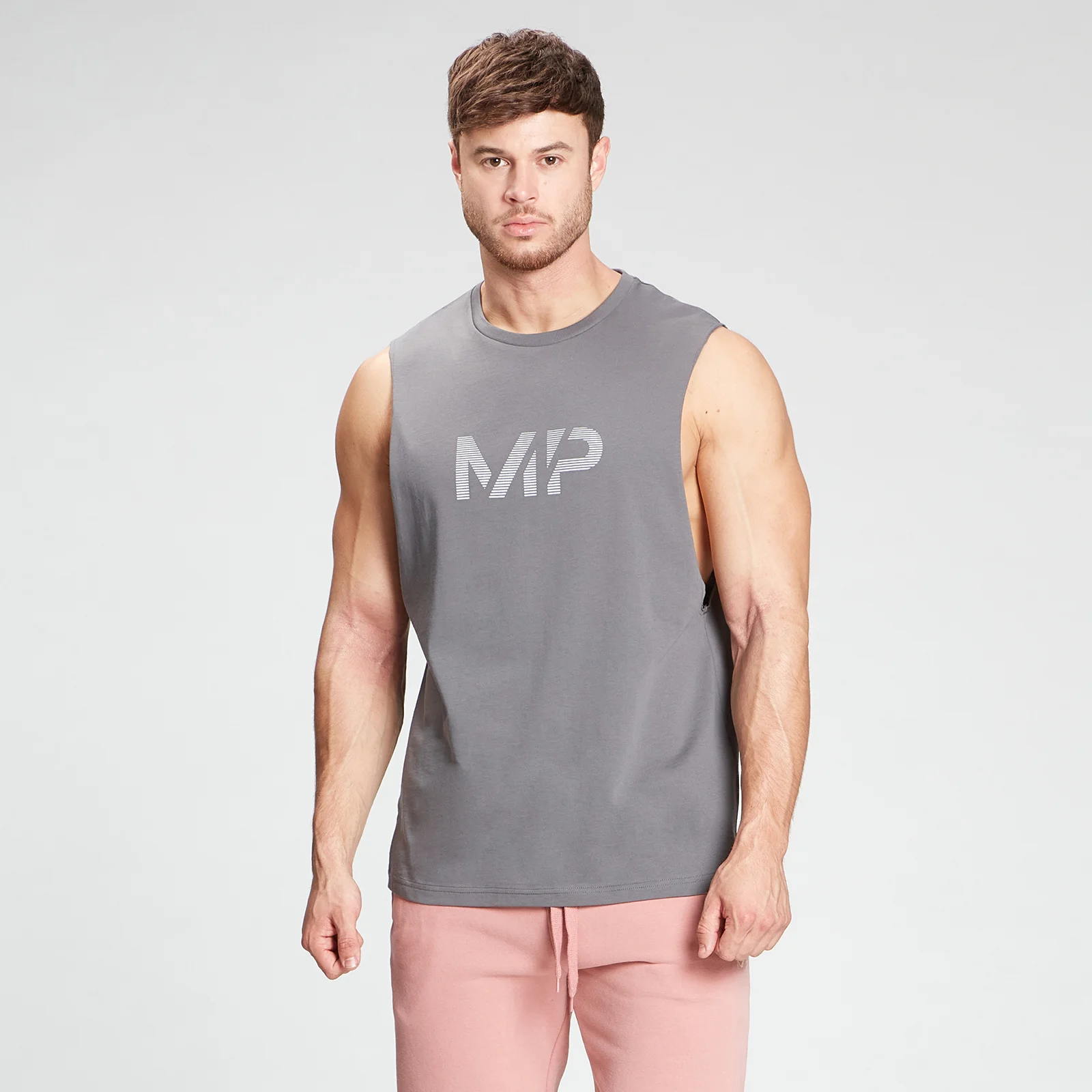 MP Men's Gradient Line Graphic Tank Top - Carbon - XXS kép 1