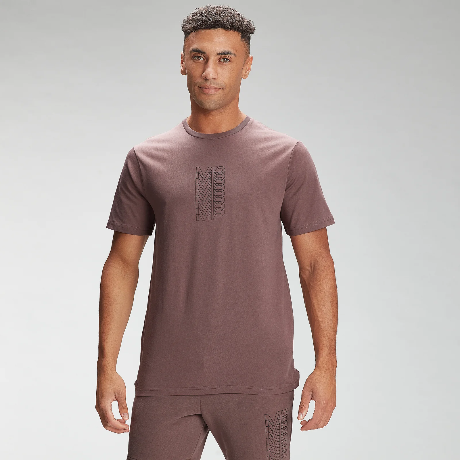 MP Men's Repeat MP Graphic Short Sleeve T-Shirt - Warm Brown - XXS kép 1