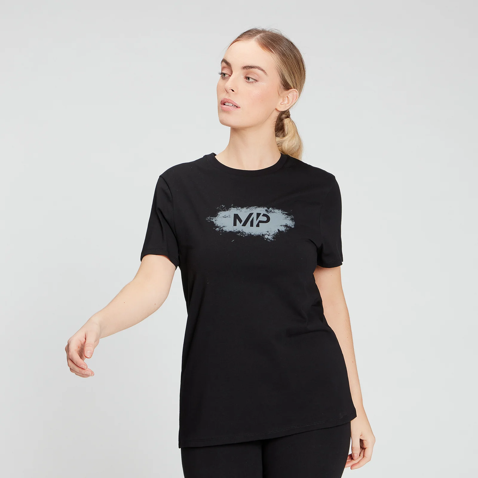 MP Women's Chalk Graphic T-Shirt - Black - XXS kép 1