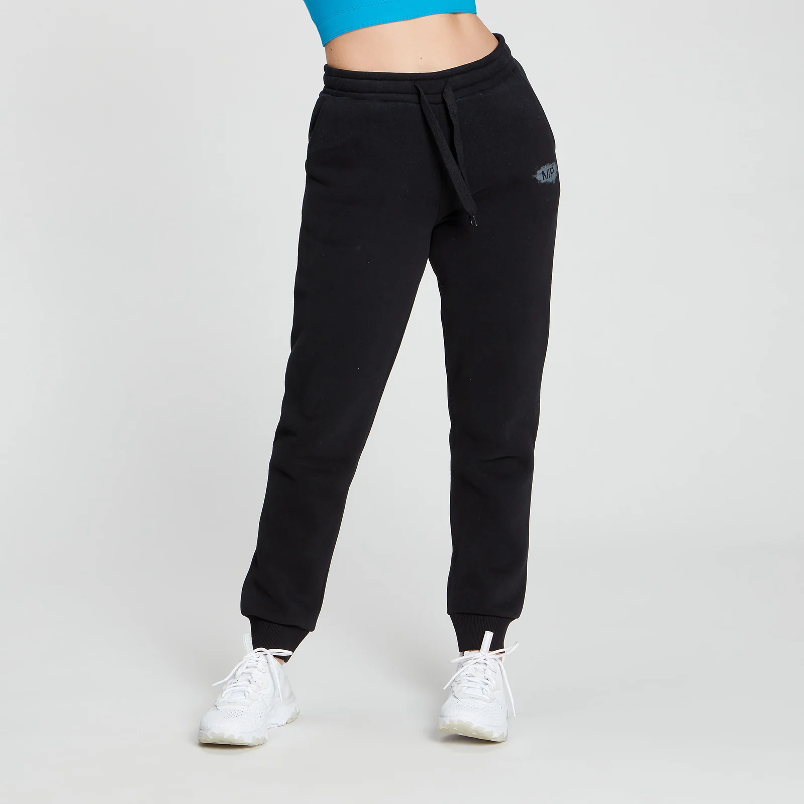 MP Women's Chalk Graphic Joggers - Black - XXS kép 1