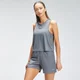 MP Női Repeat Mark Graphic Training Crop Top Trikó - Karbon szürke