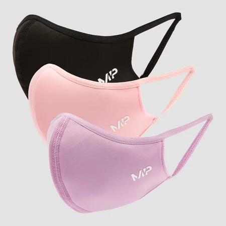 MP Curve Maszk (3 datab) - Fekete/Geranium Pink/Lila
