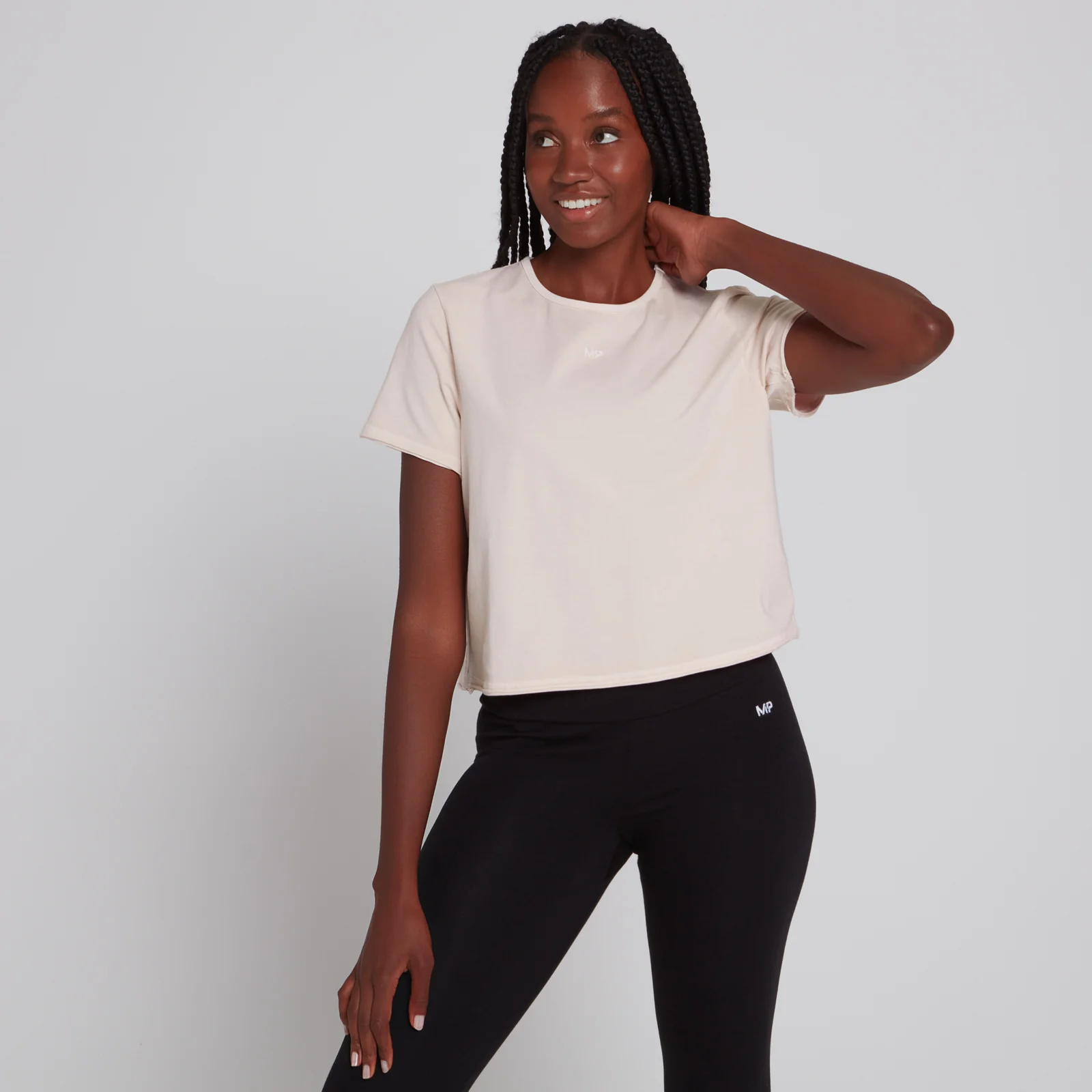 MP Women's Training Cropped T-Shirt - Light Pink - XXS kép 1