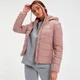 MP Női Outerwear Könnyű Kapucnis Pufferdzseki - Füstös pink