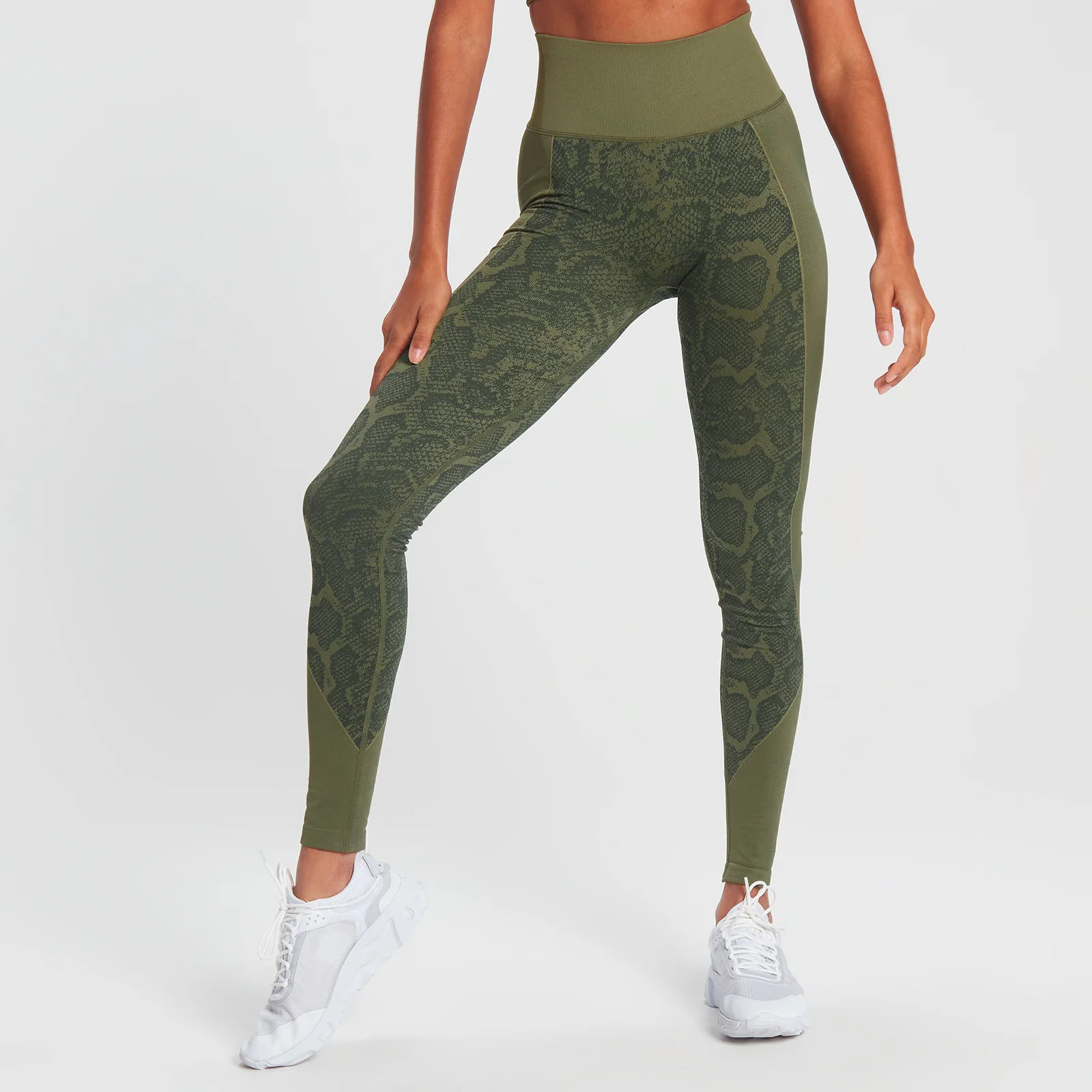 MP Snake Seamless Leggings - Green - XS kép 1