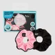 MP X Invisibobble® Fényvisszaverő Power Sprunchie Fodros Hajgumi - Fekete/Pink - 2 darab