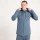 MP Férfi Form Zip Up Kapucnis Pulóver - Acélkék