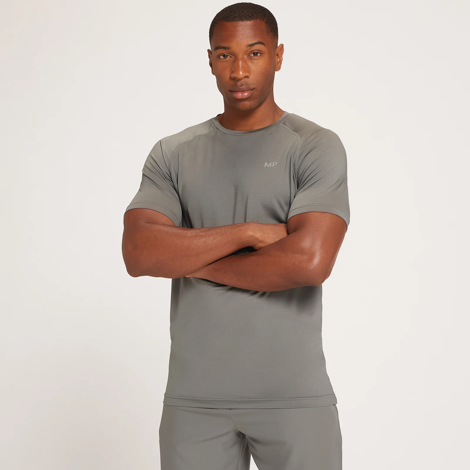 MP Férfi Repeat MP Graphic Edzőpóló - Karbon - XXS kép 1