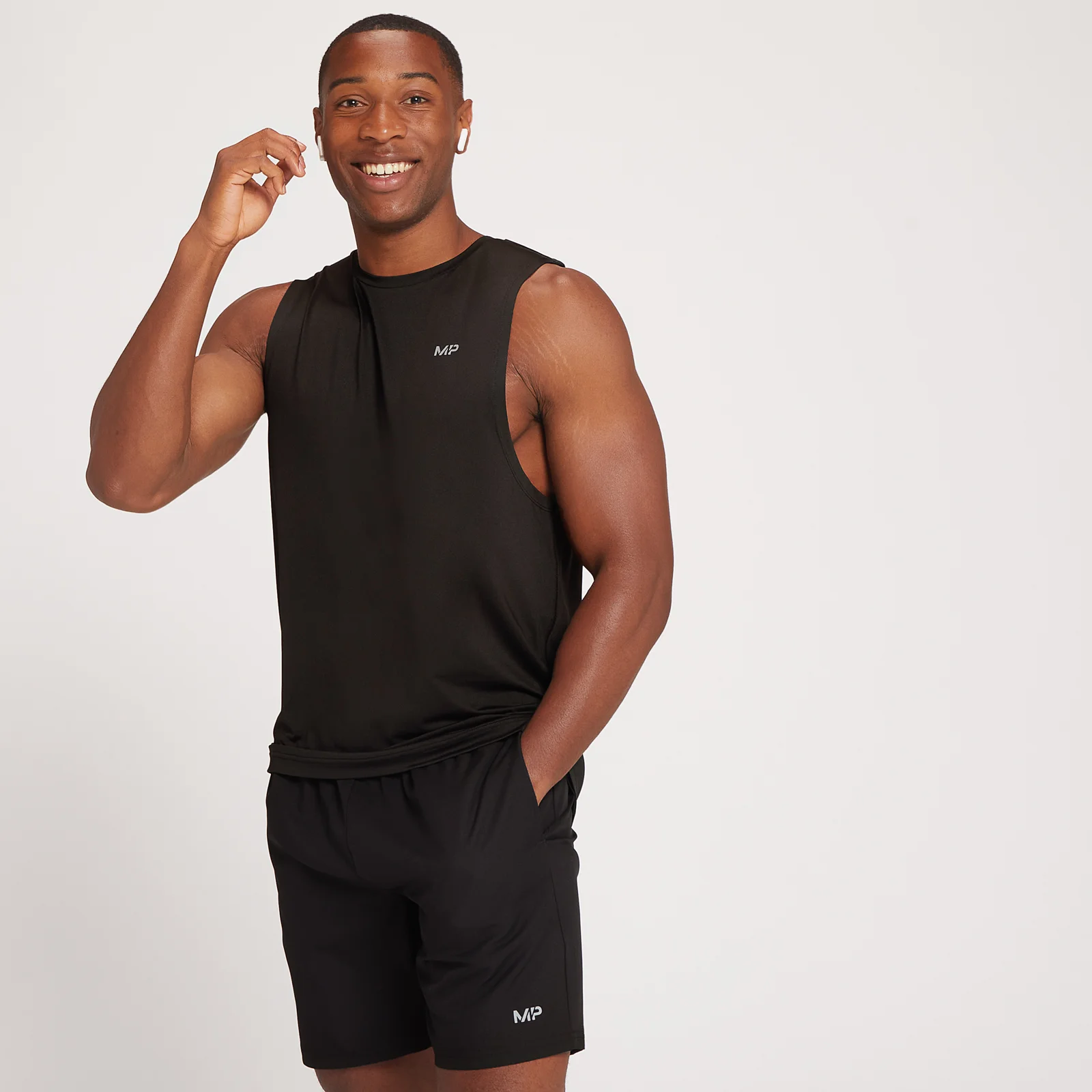 MP Férfi Repeat MP Graphic Trikó - Fekete - XXS kép 1