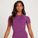 MP Tempo Seamless rövid ujjú, női crop top felső - Lila