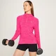 MP Performance Training 1/4 Cipzáros Fleső - Magenta Fehér mintával
