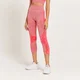 MP Curve magasított derekú, 3/4-es női leggings - Vörös melír