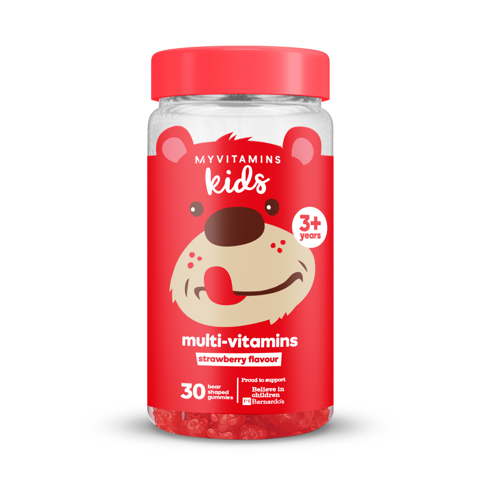 Multivitamin Gumivitamin Gyerekeknek - 30gummies - Eper kép 1