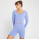 MP Női Composure Seamless Hosszú Ujjú Crop Top - Kréta lila